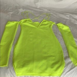 Highlighter Green Multi way dress